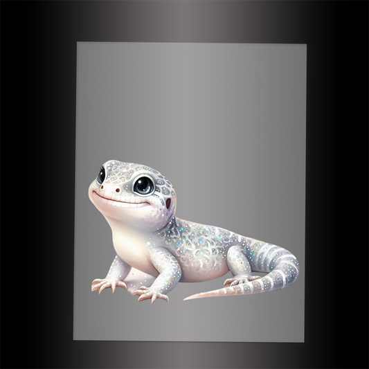 (DTF-GLIT1255) GLITTER LIZARD - Garment Transfer