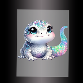 (DTF-GLIT1260) GLITTER LIZARD - Garment Transfer