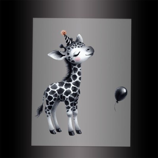 (DTF-GLIT553) GLITTER GIRAFFE - Garment Transfer