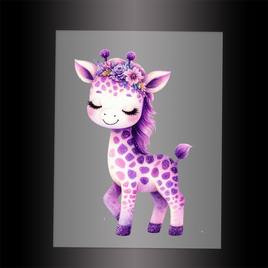 (DTF-GLIT560) GLITTER GIRAFFE - Garment Transfer