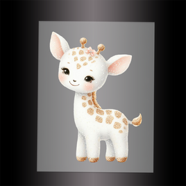 (DTF-GLIT564) GLITTER GIRAFFE - Garment Transfer