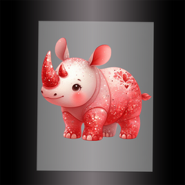 (DTF-GLIT750) GLITTER RHINO - Garment Transfer