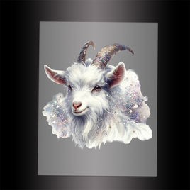 (DTF-GLIT954) GLITTER GOAT - Garment Transfer