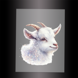 (DTF-GLIT956) GLITTER GOAT - Garment Transfer