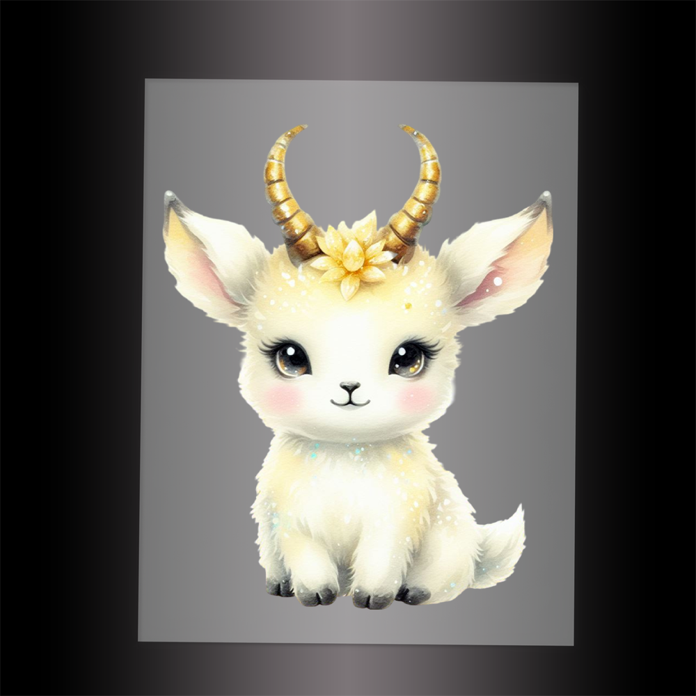 (DTF-GLIT971) GLITTER ORYX - Garment Transfer