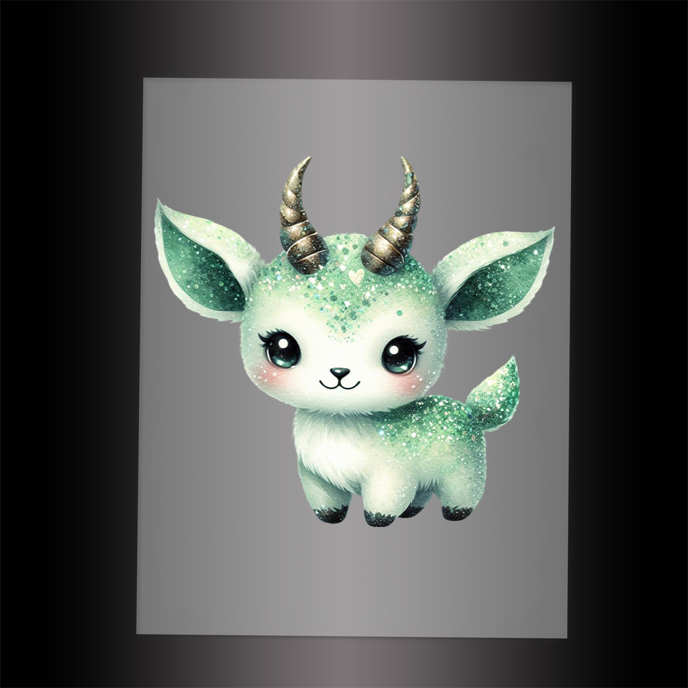 (DTF-GLIT972) GLITTER ORYX - Garment Transfer