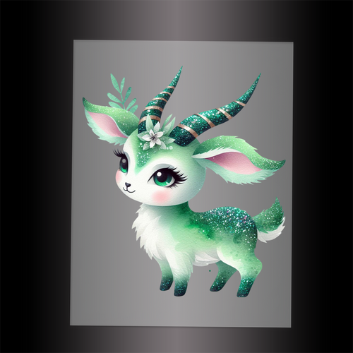 (DTF-GLIT975) GLITTER ORYX - Garment Transfer