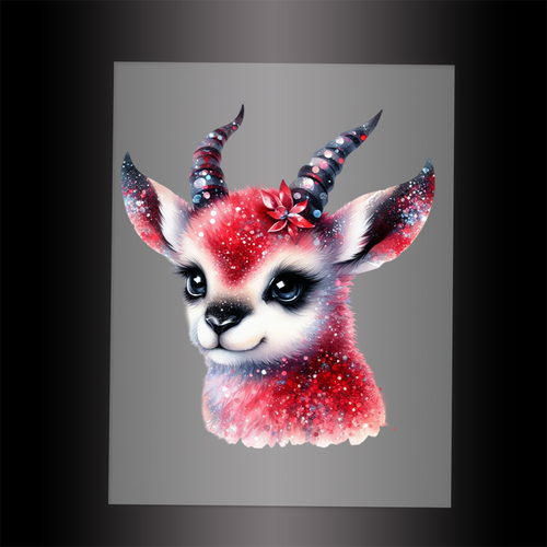 (DTF-GLIT977) GLITTER ORYX - Garment Transfer