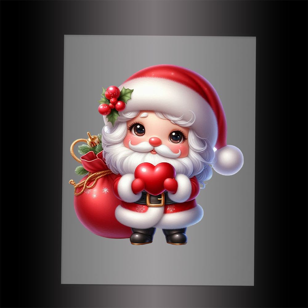 (DTF-SAN180) SANTA - Garment Transfer