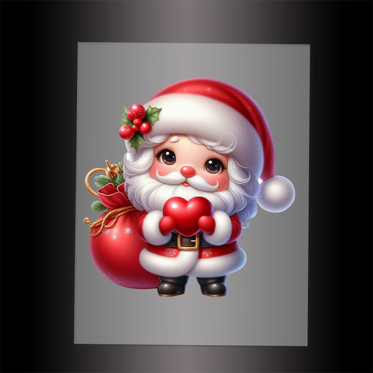 (DTF-SAN180) SANTA - Garment Transfer