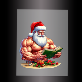 (DTF-SAN256)  MUSCLE SANTA - Garment Transfer