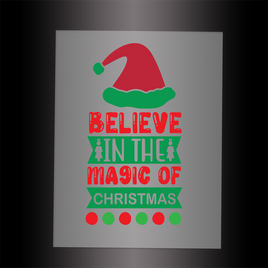 (DTF-X5007) BELIEVE IN THE MAGIC OF CHRISTMAS - Garment Transfer