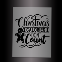 (DTF-X5024) CHRISTMAS CALORIES DON'T COUNT - Garment Transfer