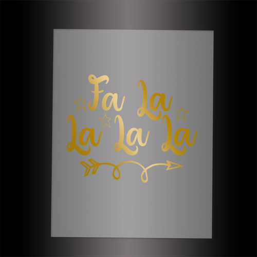 (DTF-X5119) FA LA LA LA LA - Garment Transfer
