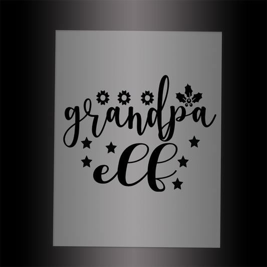 (DTF-X5143) GRANDPA ELF - Garment Transfer
