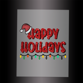 (DTF-X5145) HAPPY HOLIDAYS- Garment Transfer