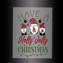 (DTF-X5147) HAVE A HOLLY JOLLY CHRISTMAS - Garment Transfer