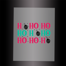 (DTF-X5164) HO HO HO - Garment Transfer