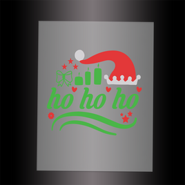 (DTF-X5165) HO HO HO - Garment Transfer