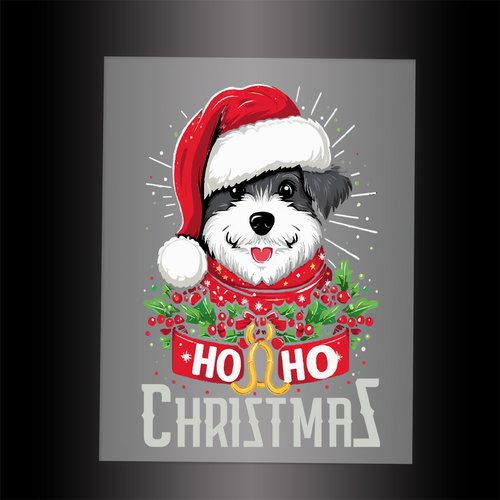 (DTF-X5202) HO HO CHRISTMAS - Garment Transfer