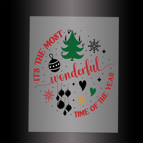 (DTF-X5217) MOST WONDERFUL TIME OF THE YEAR - Garment Transfer