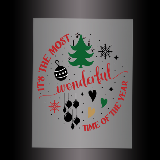 (DTF-X5217) MOST WONDERFUL TIME OF THE YEAR - Garment Transfer