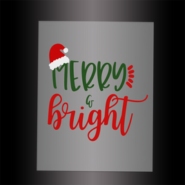 (DTF-X5239) MERRY & BRIGHT - Garment Transfer