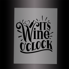 (DTF-X5277) IT'S WINE O'CLOCK - Garment Transfer