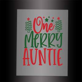 (DTF-X5288) ONE MERRY AUNTIE - Garment Transfer