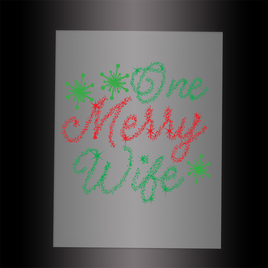 (DTF-X5292) ONE MERRY WIFE - Garment Transfer