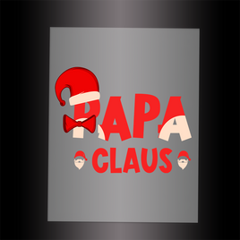 (DTF-X5296) PAPA CLAUS - Garment Transfer