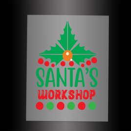 (DTF-X5307) SANTAS WORKSHOP - Garment Transfer