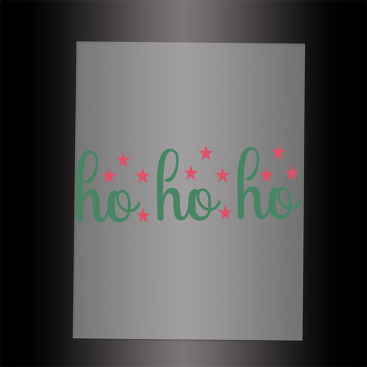 (DTF-X5344) HO HO HO - Garment Transfer