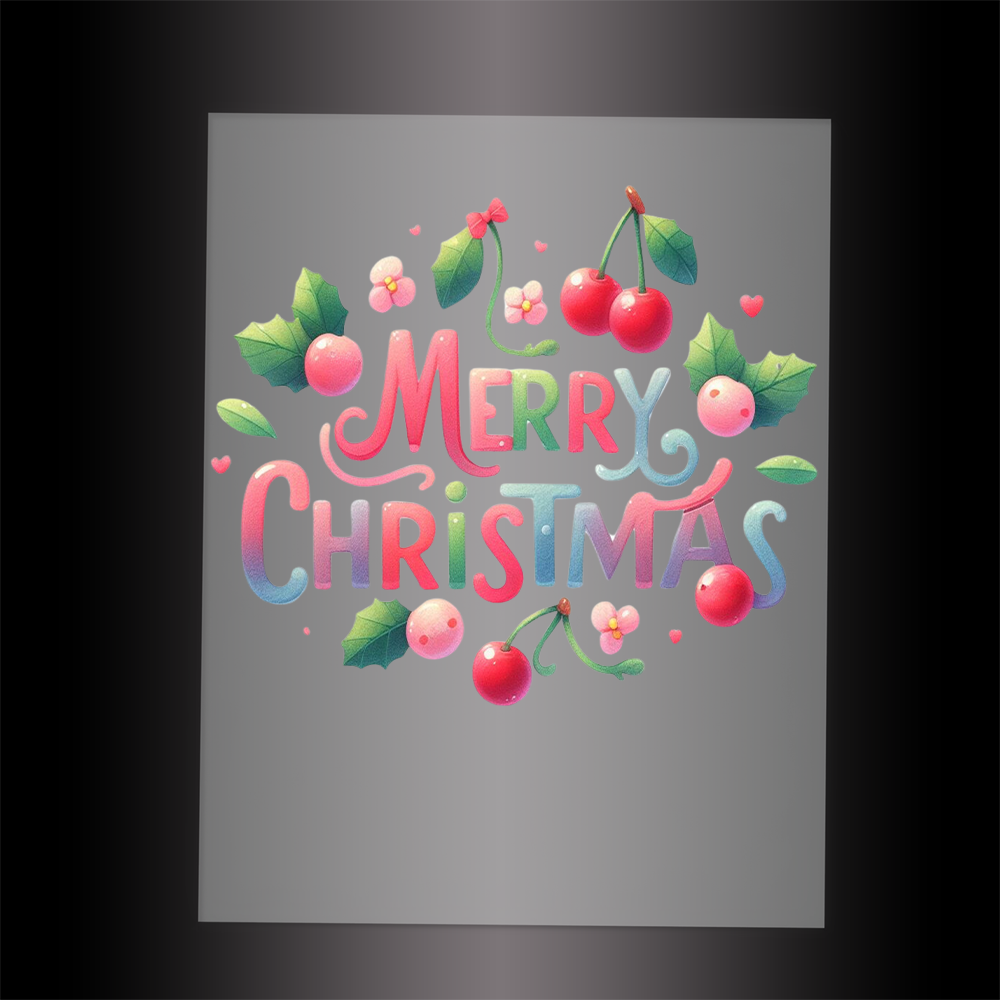(DTF-X5350) MERRY CHRISTMAS - Garment Transfer (Copy)