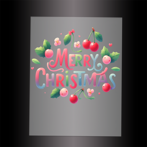 (DTF-X5350) MERRY CHRISTMAS - Garment Transfer (Copy)