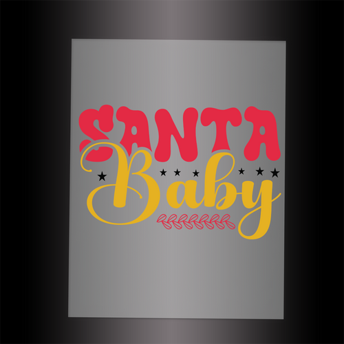 (DTF-X5359) SANTA BABY - Garment Transfer