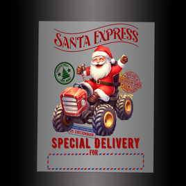 (DTF-X5362) SANTA EXPRESS - SPECIAL DELIVERY - Garment Transfer