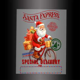 (DTF-X5363) SANTA EXPRESS - SPECIAL DELIVERY - Garment Transfer