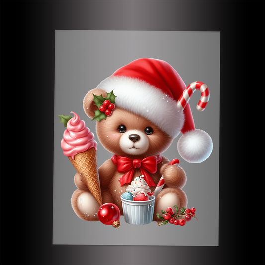 (DTF-XA007) BEARY CHRISTMAS - Garment Transfer