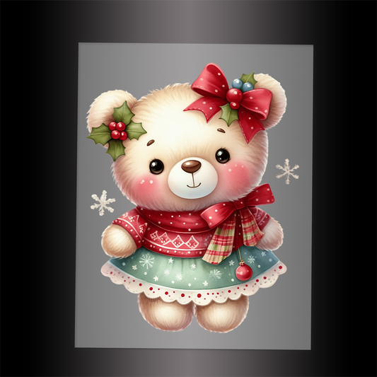 (DTF-XA021) BEARY CHRISTMAS - Garment Transfer