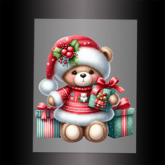 (DTF-XA024) BEARY CHRISTMAS - Garment Transfer