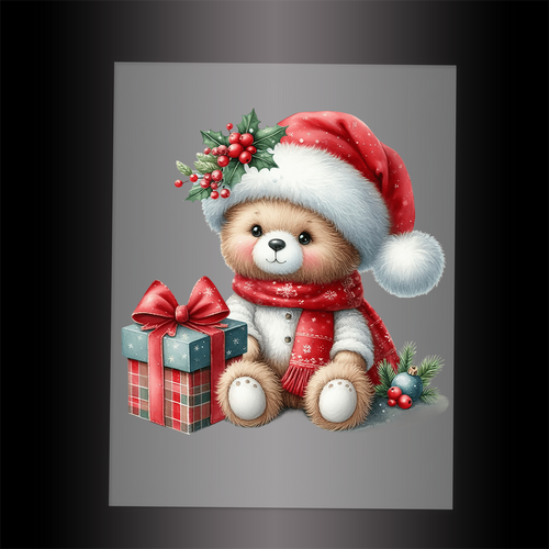 (DTF-XA025) BEARY CHRISTMAS - Garment Transfer