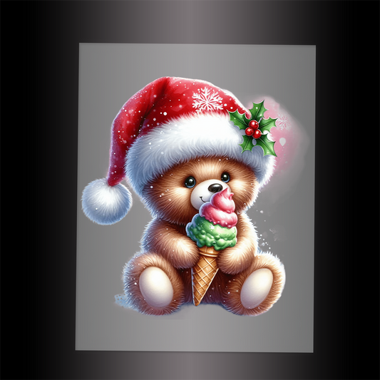 (DTF-XA026) BEARY CHRISTMAS - Garment Transfer