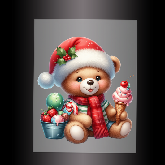 (DTF-XA027) BEARY CHRISTMAS - Garment Transfer
