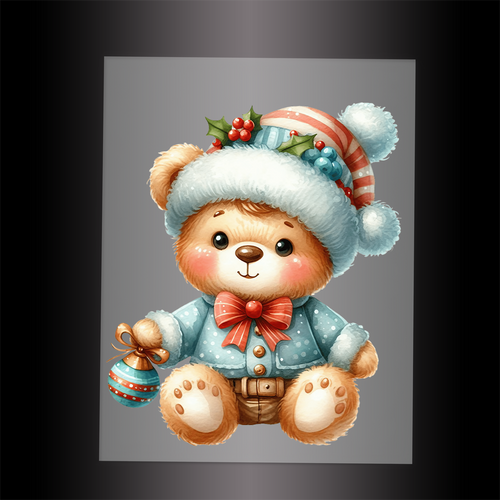 (DTF-XA028) BEARY CHRISTMAS - Garment Transfer
