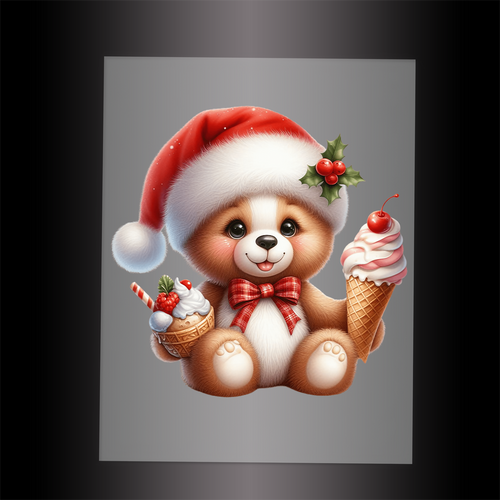 (DTF-XA030) BEARY CHRISTMAS - Garment Transfer