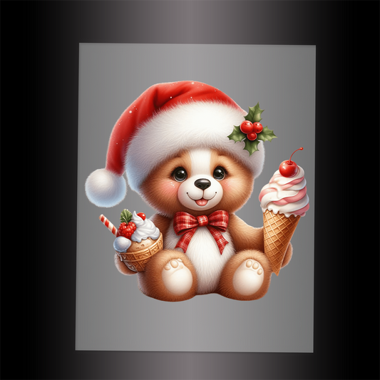 (DTF-XA030) BEARY CHRISTMAS - Garment Transfer