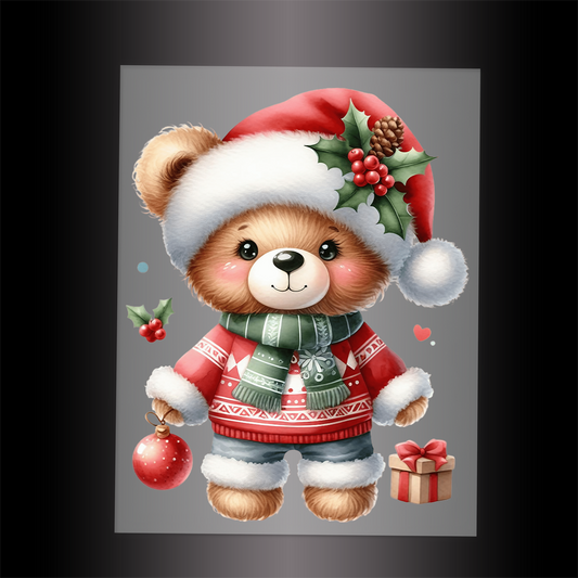 (DTF-XA032) BEARY CHRISTMAS - Garment Transfer