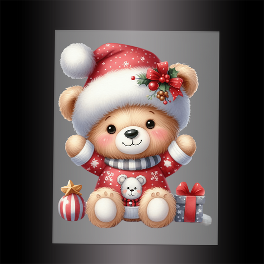 (DTF-XA033) BEARY CHRISTMAS - Garment Transfer