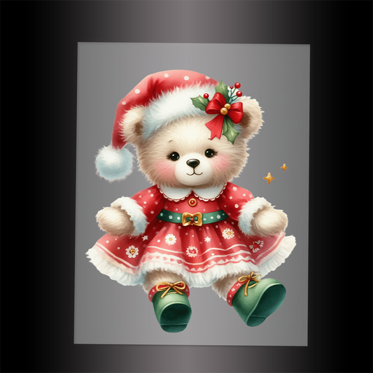 (DTF-XA034) BEARY CHRISTMAS - Garment Transfer